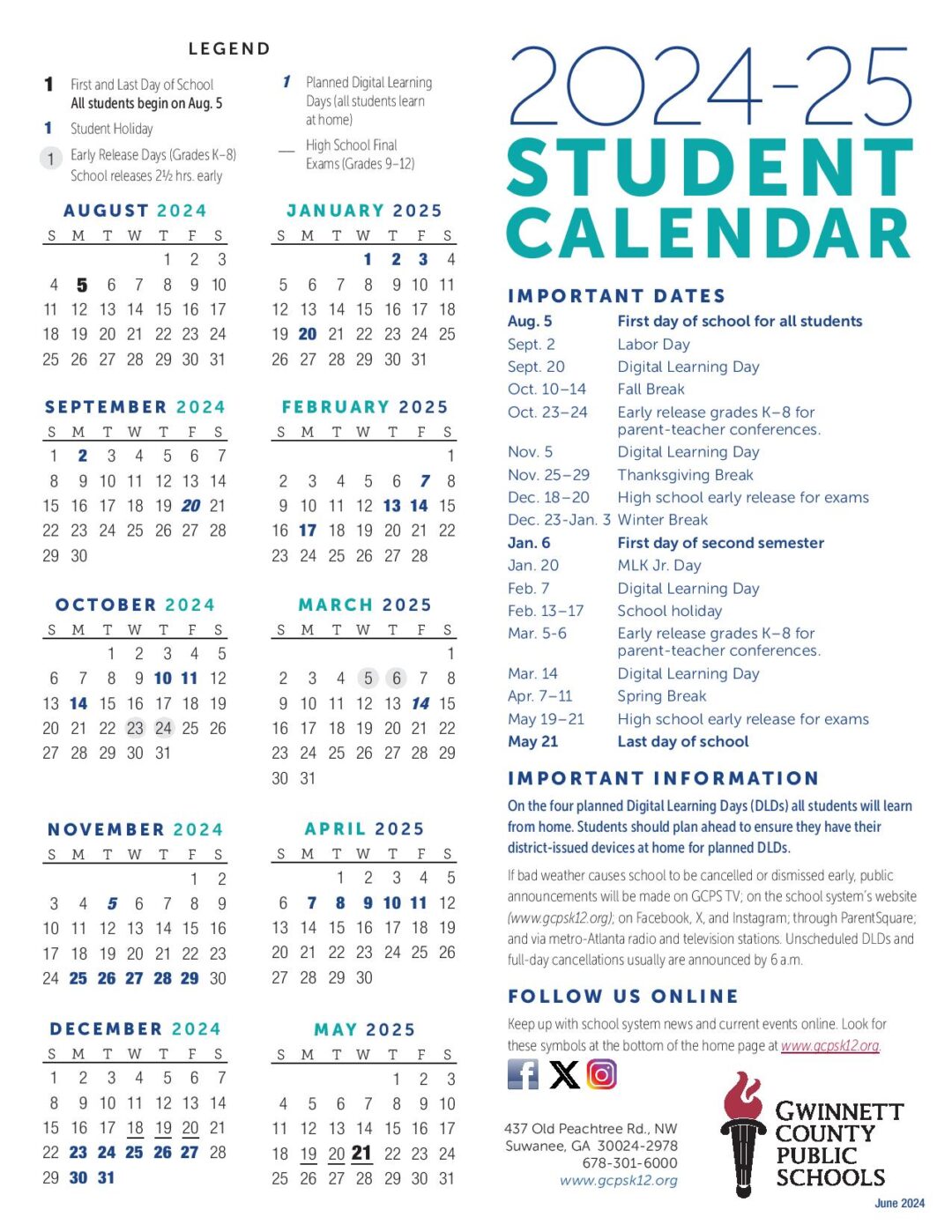 Gwinnett County Public Schools Calendar 2025 Download Now