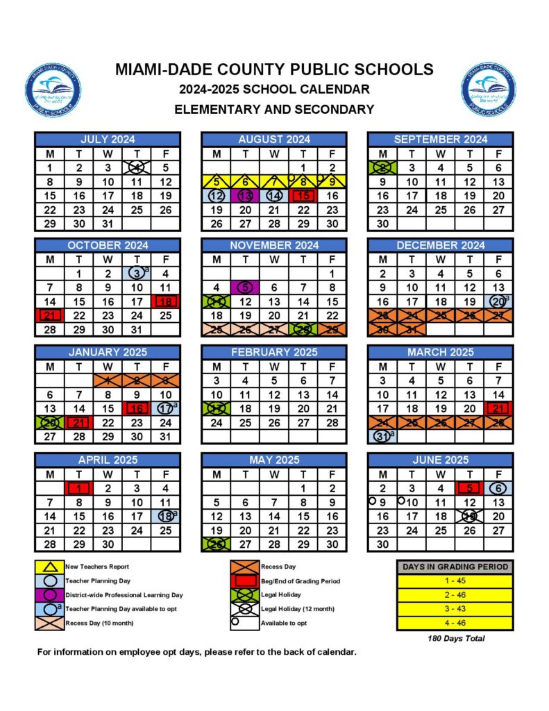 Miami Dade County Public Schools Calendar 2025