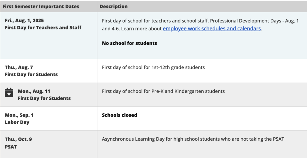 Albuquerque Public Schools Calendar