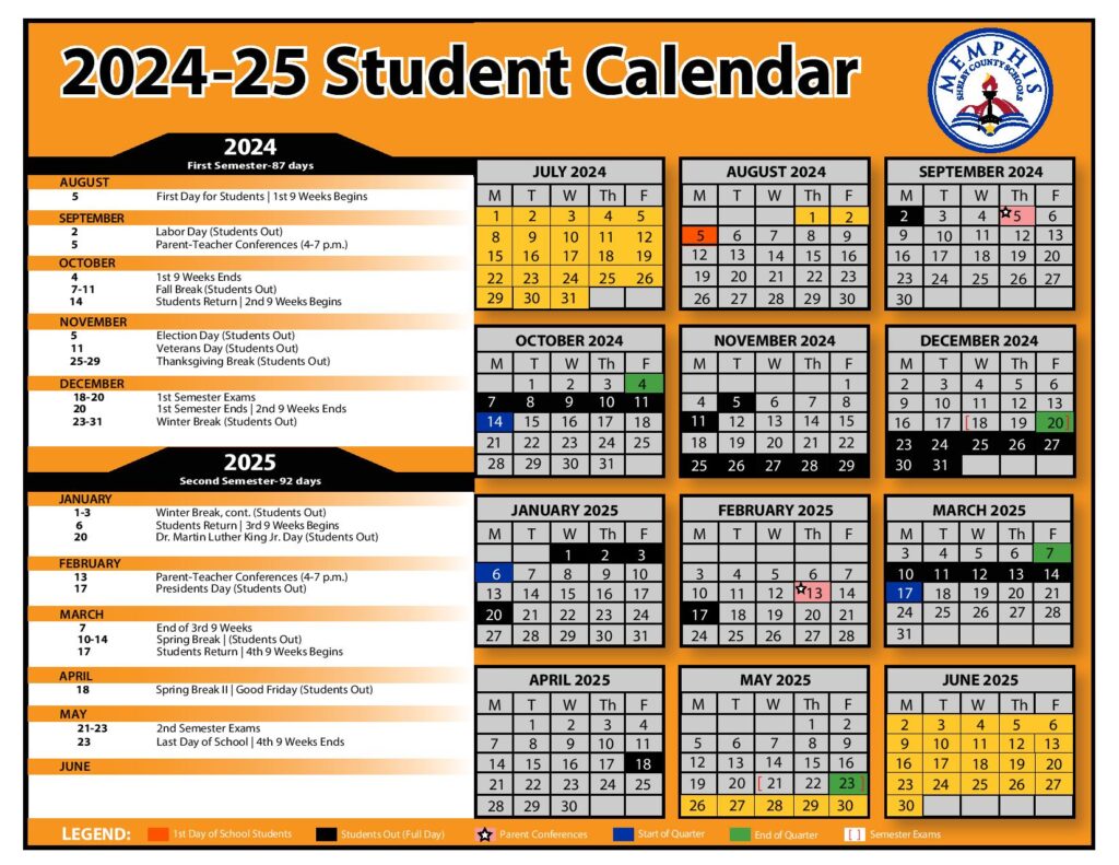 Shelby County Schools Calendar 2025